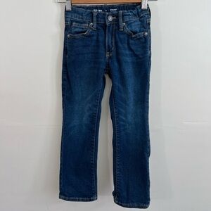 Old Navy Boys Straight Built-In Flex Jeans Size 6 Medium Wash Denim
